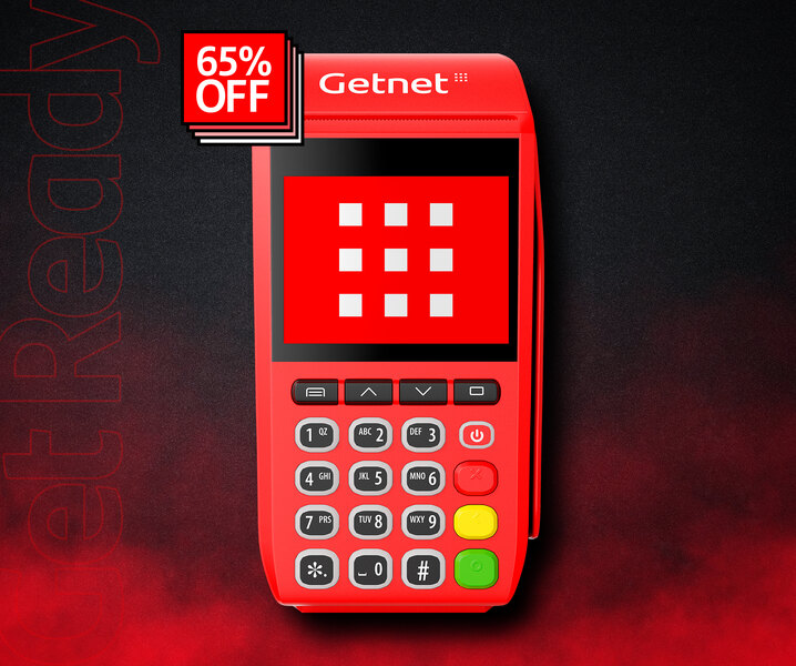 Maquininha de cartão de credito Getnet produto Get Mini NFC