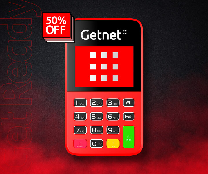 Maquininha de cartão de credito Getnet produto Get Mini NFC