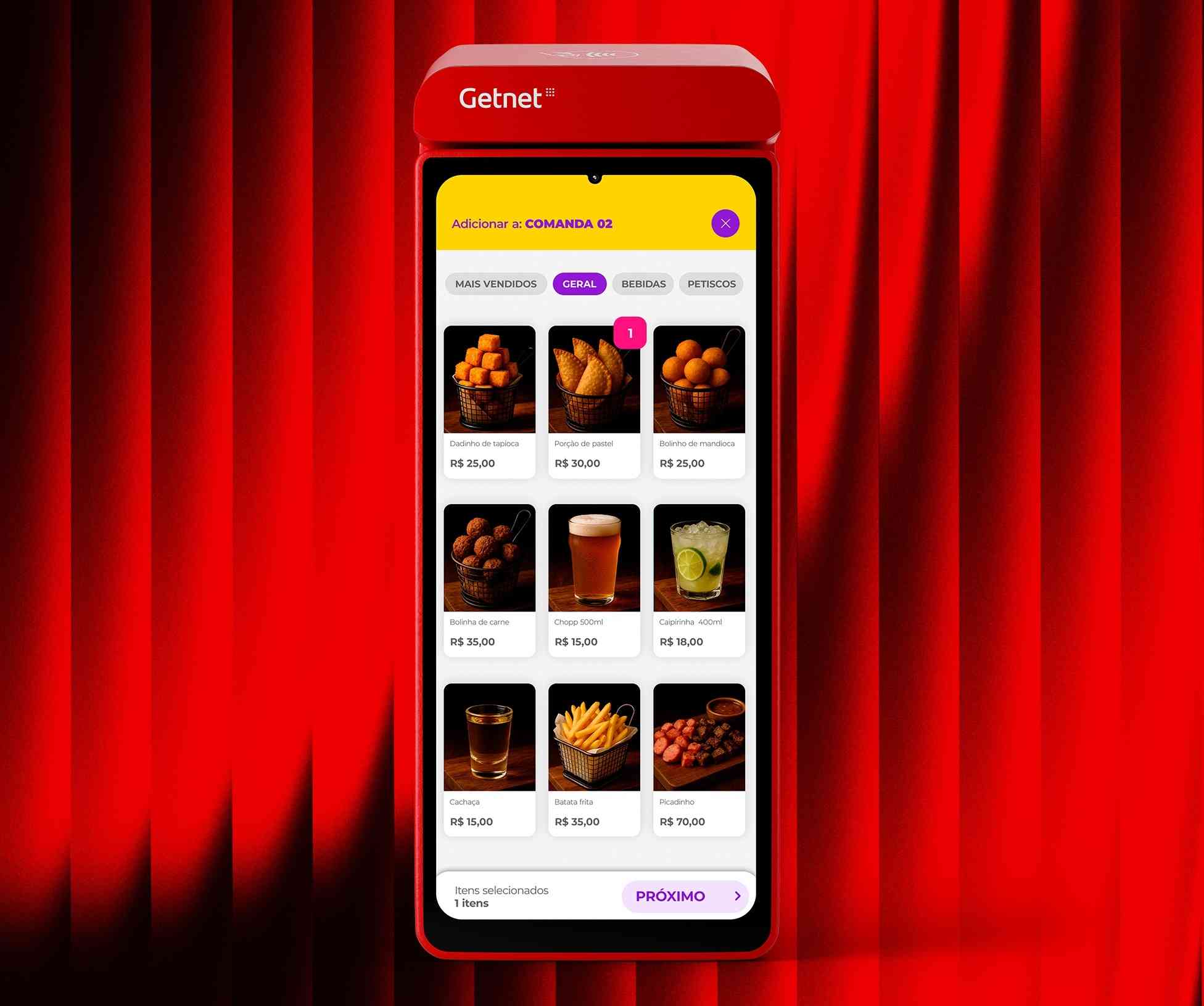 Maquininha de cartão de credito Getnet produto Get Mini NFC