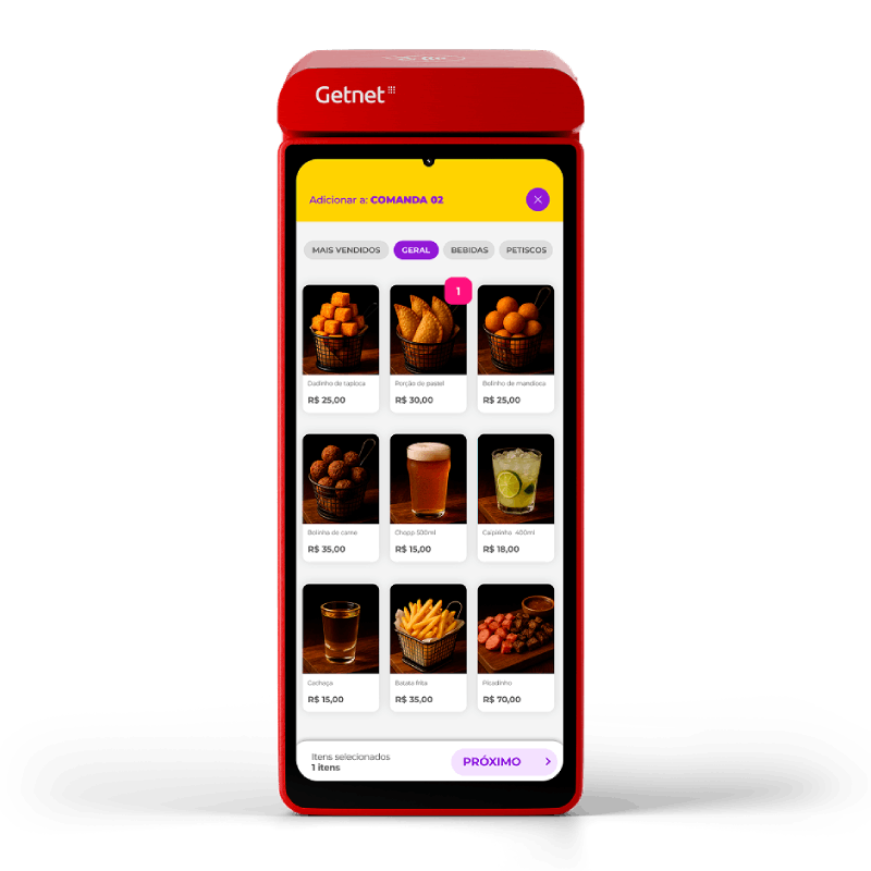 Versão mobile da solução Getnet